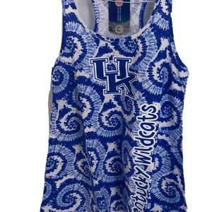 Blue Tie-Dye Kentucky Wildcats Tank Top